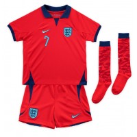 Echipament fotbal Anglia Jack Grealish #7 Tricou Deplasare Mondial 2022 pentru copii maneca scurta (+ Pantaloni scurti)